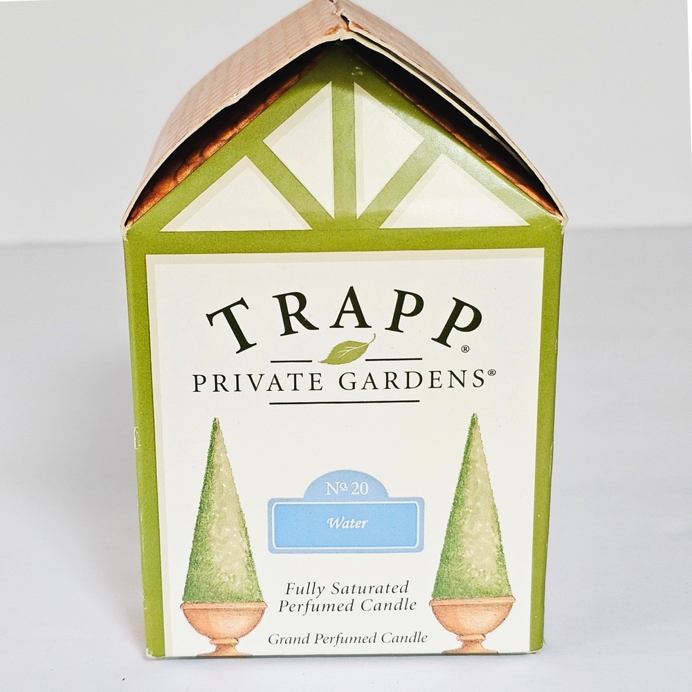 1993 Trapp Private Gardens #20 Water Perfumed Candle 5oz Vintage Home Fragrance